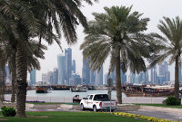 Набережная Корниш в столице Катара Дохе