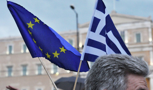 Митинг на площади Синтагма в Афинах, Греция