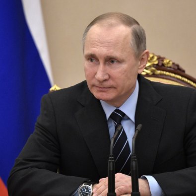 Президент РФ Владимир Путин на заседании Совбеза РФ. 9 февраля 2017