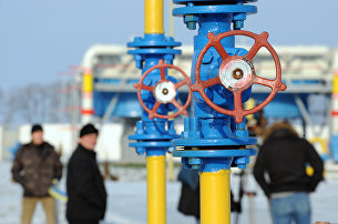 Сотрудники компании "Нафтогаз" на газокомпрессорной станции "Бобровницкая" Черниговской области, Украина