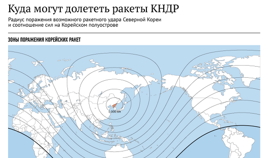 Куда могут долететь ракеты КНДР