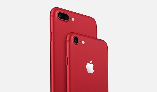 Красный iPhone 7 и iPhone 7 plus