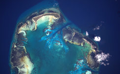 Сейшельские острова снятые я МКС