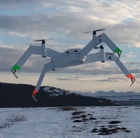 Тяжелый беспилотный летательный аппарат для спасения людей