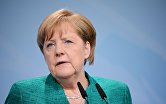 Канцлер Германии Ангела Меркель на саммите "Группы двадцати" в Гамбурге. 8 июля 2017