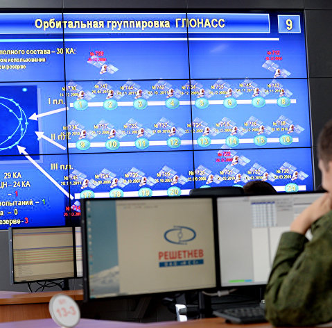!Командный пункт управления ГЛОНАСС в испытательном космическом центре имени Г.С.Титова