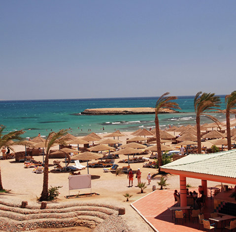 Пляж отеля Golden 5 City в Египте