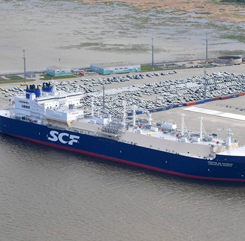 Арктический танкер-газовоз "Кристоф де Маржери" (ледового класса Arc7), разработанный для проекта "Ямал СПГ"
