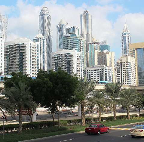 Вид на Дубай. 2015 год