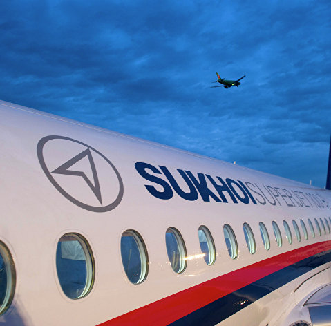 *Самолет Superjet 100. Архивное фото