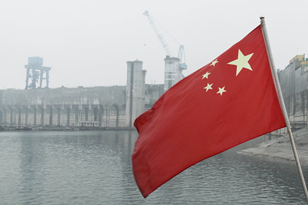 Дамба на водохранилище Даньцзянкоу в Китае