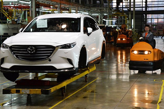 Запуск производства новой модели автомобиля Mazda CX-9 во Владивостоке