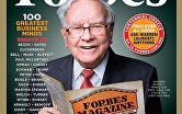 Обложка юбилейного выпуска журнала Forbes с портретом миллиардера Уоррена Баффета