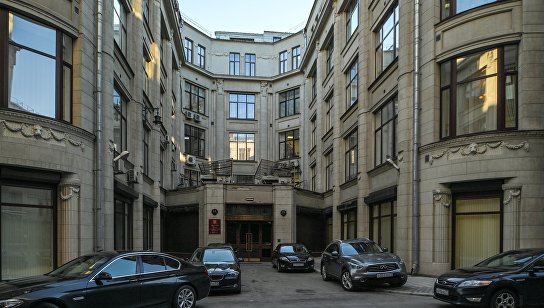 Здание Министерства труда и социальной защиты РФ в Москве.