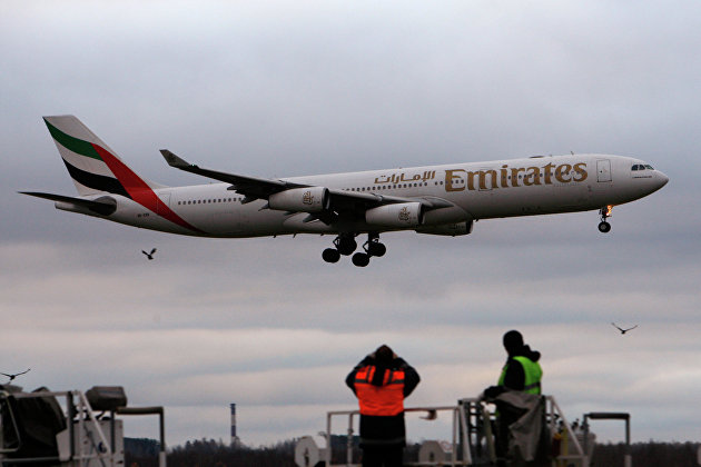 Самолет авиакомпании Emirates