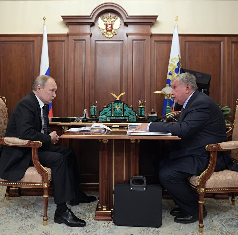 Встреча Путина и Сечина