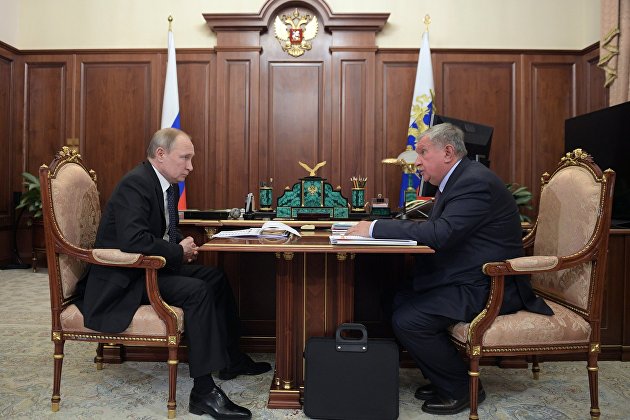 Встреча Путина и Сечина