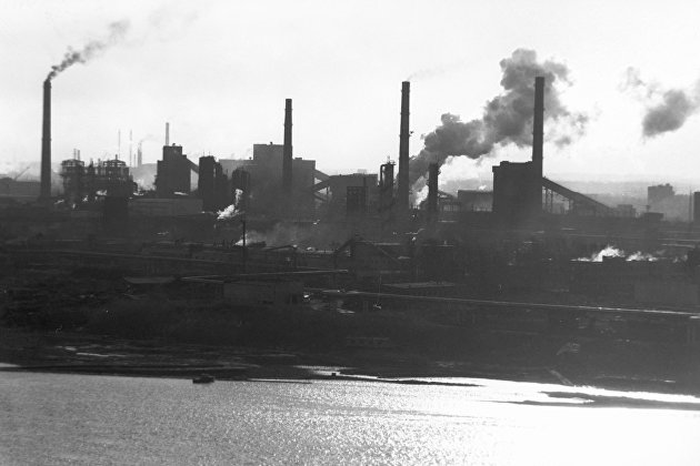 Промышленная панорама города Кемерово.