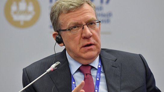 Алексей Кудрин во время панельной сессии в рамках ПМЭФ-2017