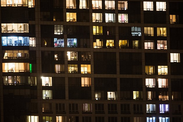 Окна жилых домов в Москве