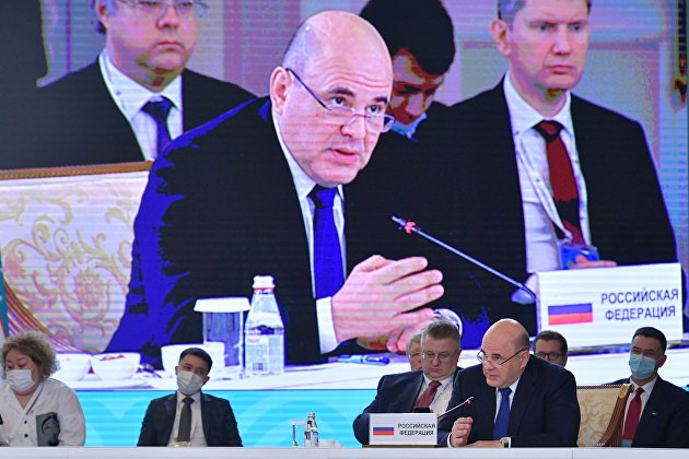 Премьер-министр РФ М. Мишустин принял участие в заседании Евразийского межправительственного совета стран ЕАЭС