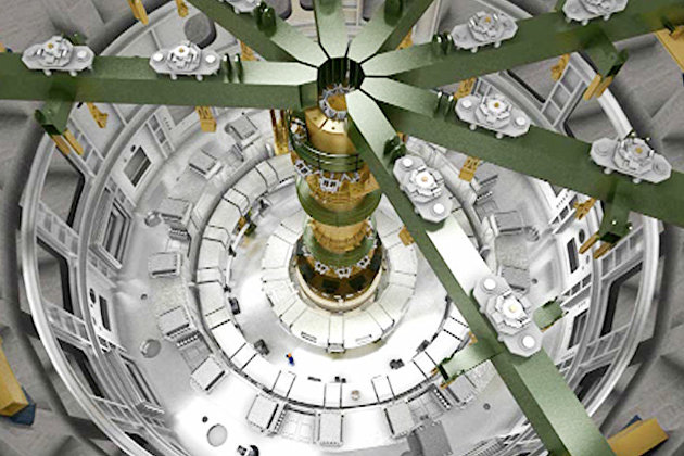 Процесс сборки термоядерного реактора ИТЭР