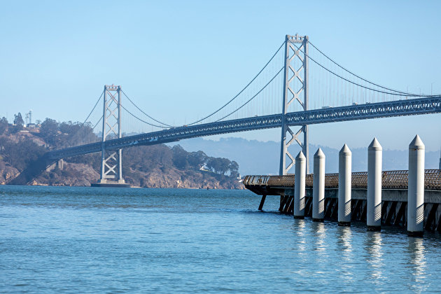 Города мира. Сан-Франциско. Мост Золотые Ворота в Сан-Франциско