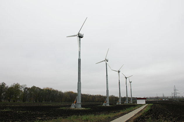 Ветротурбинные генераторы в Крапивенских дворах, Белгородская область