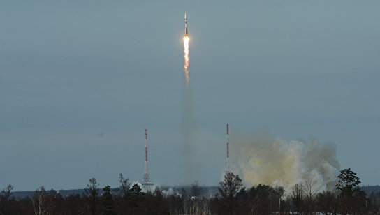 Запуск ракеты-носителя "Союз-2.1б" с КА "Метеор" №2-1 с космодрома "Восточный"