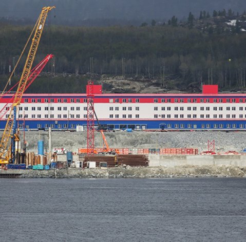 Возведение центра строительства крупнотоннажных морских сооружений для проекта "Арктик-СПГ-2"