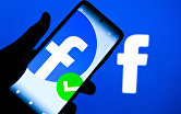 Приложение социальной сети Facebook в мобильном телефоне.