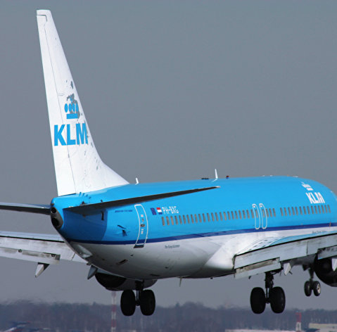 Самолет Боинг 737-800 голландской авиакомпания "КЛМ"