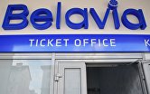 Билетные кассы белорусской авиакомпании "Белавиа" в головном офисе в Минске.