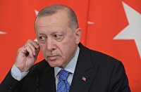 Президент РФ В. Путин встретился с президентом Турции Р. Эрдоганом