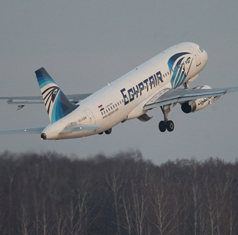 Самолет авиакомпании Egypt Air. Самолет авиакомпании Egypt Air.