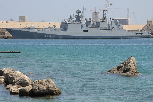Российский корабль в Порт-Судане