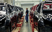 Начало производства малогабаритных автомобилей Opel Astra на заводе General Motors в производственной зоне "Шушары-2" Санкт-Петербурга