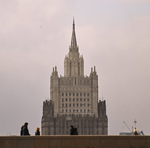 Здание Министерства иностранных дел РФ на Смоленской-Сенной площади