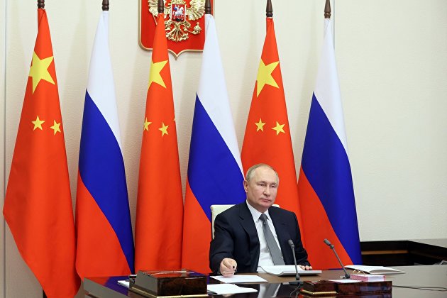 Переговоры президента РФ В. Путина с председателем КНР Си Цзиньпином