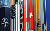 *Логотип и флаги стран-участниц НАТО