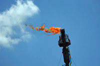 На территории Оренбургского газоперерабатывающего завода
