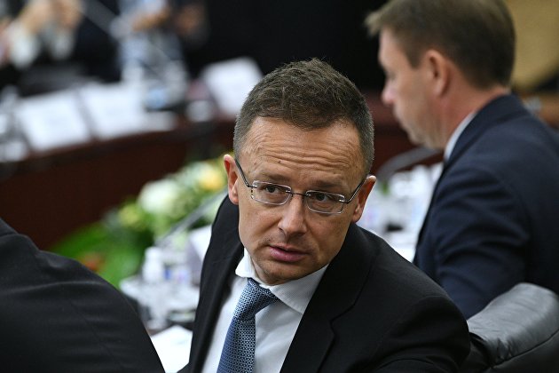 Министр внешнеэкономических связей и иностранных дел Венгрии Петер Сийярто