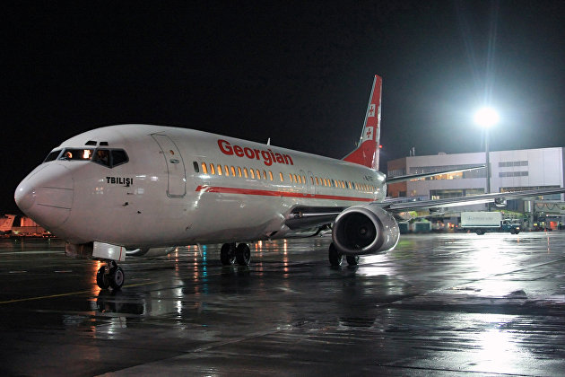 "Boeing-737-500" грузинской авиакомпании "Грузинские авиалинии"