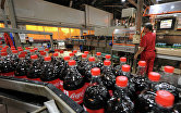 Линия розлива продукции Coca-Cola в пластиковую тару
