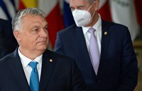 Премьер-министр Венгрии Виктор Орбан на саммите ЕС в Брюсселе.