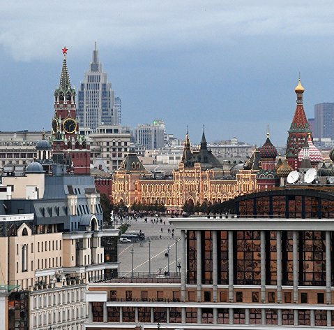 Вид на Красную Площадь в Москве