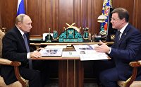 Встреча Владимира Путина с Дмитрием Азаровым