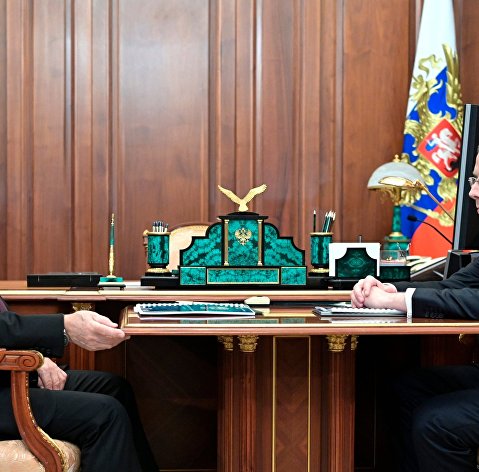 Рабочая встреча президента РФ В. Путина с руководителем ФАС М. Шаскольским