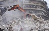 Российские военные в Сирии помогают в ликвидации последствий землетрясения