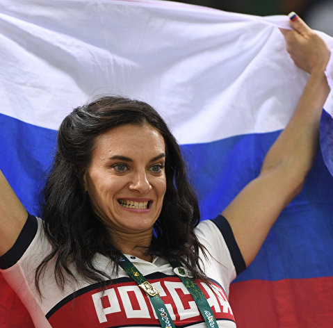 Двукратная олимпийская чемпионка в прыжках с шестом Елена Исинбаева